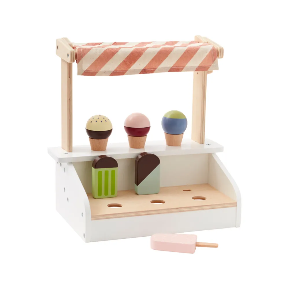 KIDSCONCEP Isbod med 6 is i træ- Køkkenleg