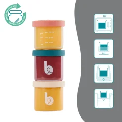 Babymoov ISY Bowls - 6x 250 ml & 3x 120ml- Madopbevaring