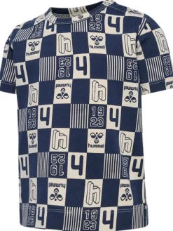 hummel Janus t-shirt - Black iris- T-Shirts & Toppe