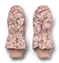 Wheat Jazz Puffer Handsker - Rose powder flowers- Luffer & Vanter