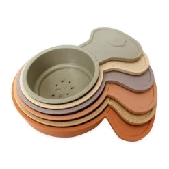 Magni Jenga stabel kopper i hvedestrå, 6 stk- Badelegetøj