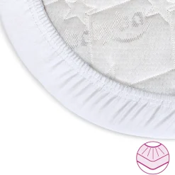 Babybay Jersey lagen, deluxe 2 stk. til Side by side seng Boxspring - hvid-Børn Lagner & Vådliggerlagner