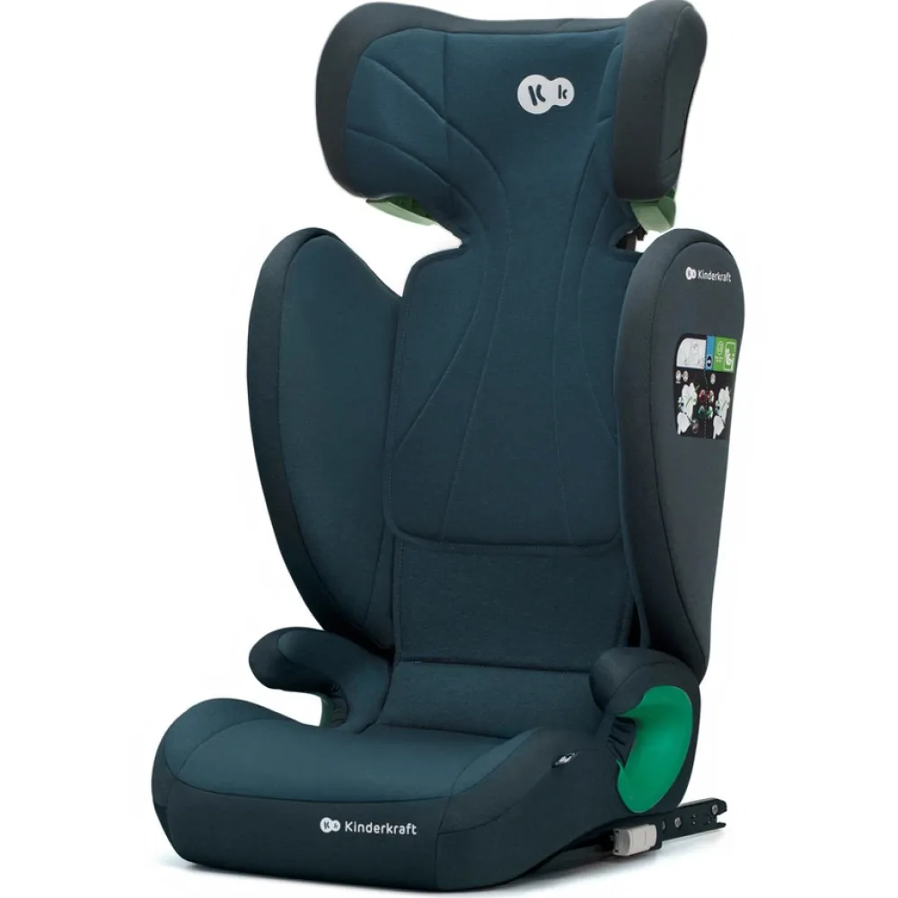 Kinderkraft Junior Fix 2 i-Size - harbor blue- Autostole 100-150 Cm (4-12 År)