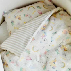 All By Voss Junior sengetøj, Unicorn Rose/Beige 100x140 cm-Børn Sengetøj