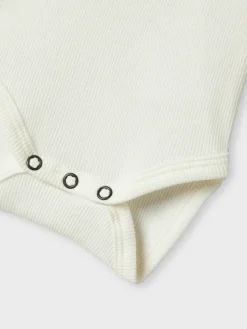 NAME IT Kab langærmet body - Cloud dancer- Bodystocking Langærmet