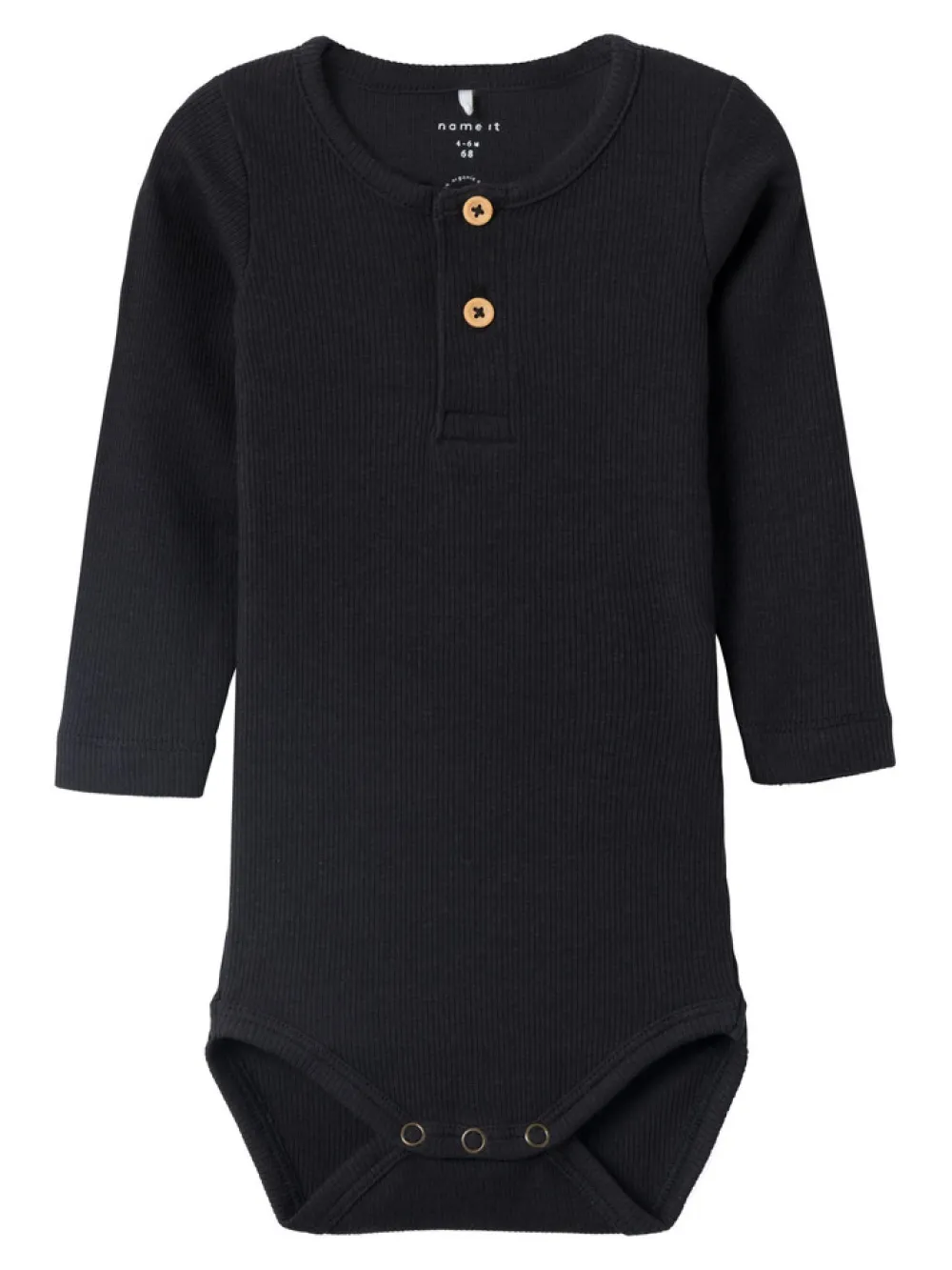 NAME IT Kab langærmet body NOOS - black- Bodystocking Langærmet
