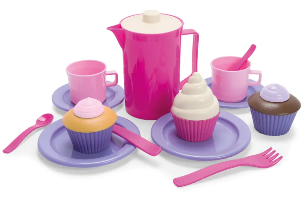 DanToy Kaffe/cupcake sæt i æske 20 dele- Køkkenleg