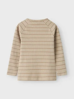 Lil' Atelier Kail langærmet slim top - PURE CASHMERE- Bluser