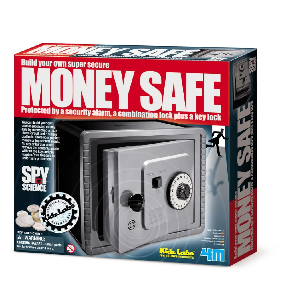 4M Kidz Labs/Buzz Alarm Money Safe- Eksperimenter