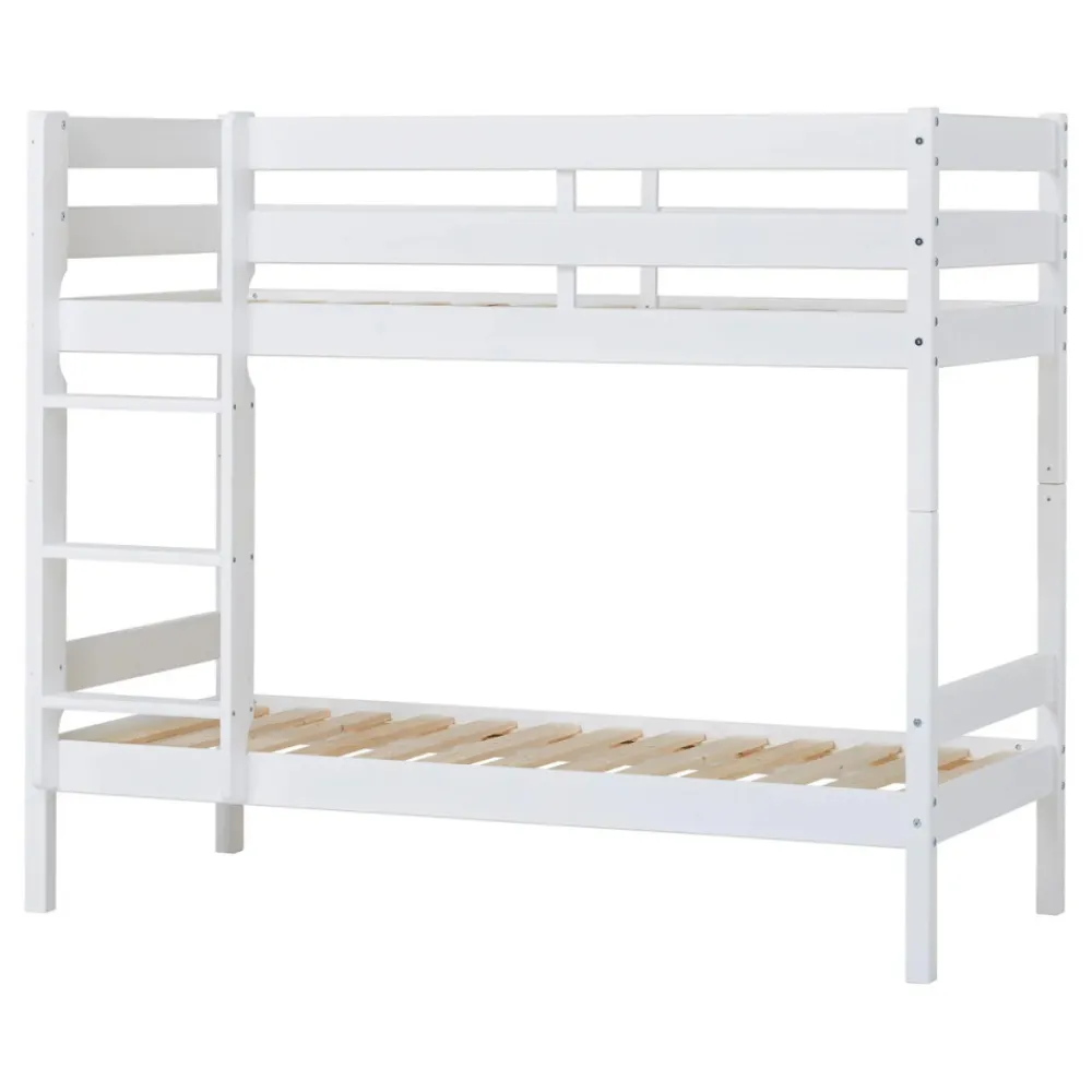 Hoppekids Køjeseng inkl. bund, Eco comfort 70x160 cm. - Hvid-Børn Juniorsenge