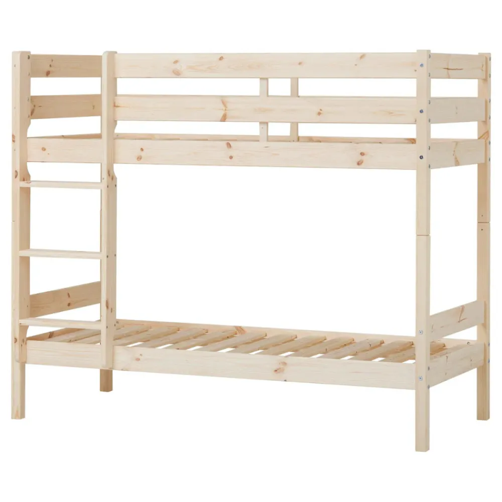 Hoppekids Køjeseng inkl. bund, Eco comfort 70x160 cm. - Natur-Børn Juniorsenge