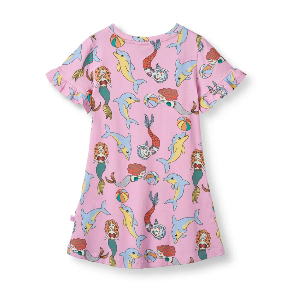 Småfolk Kjole kortærmet - Pink lavender- Kjoler