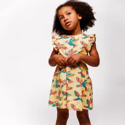 Småfolk Kjole u. ærmer - Custard- Kjoler