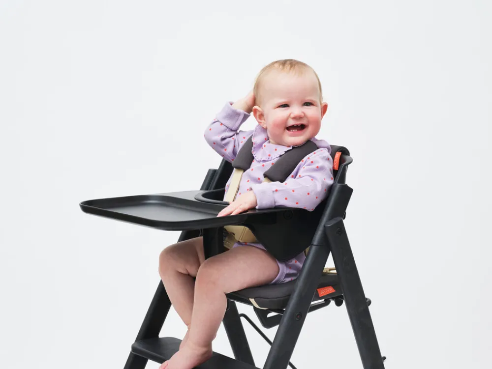 KAOS Klapp Bøjle & Bakke - Charcoal Black-Børn Tilbehør Til Højstole