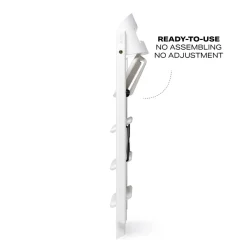 KAOS Klapp højstol foldbar - bøg hvid-Børn Højstole Uden Tilbehør