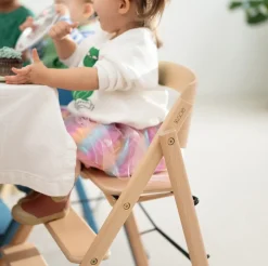 KAOS Klapp højstol foldbar - bøg natur-Børn Højstole Uden Tilbehør