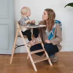 KAOS Klapp højstol foldbar - bøg natur-Børn Højstole Uden Tilbehør