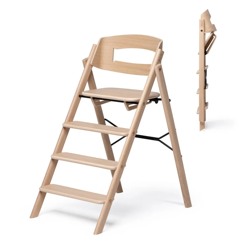 KAOS Klapp højstol foldbar - eg natur-Børn Højstole Uden Tilbehør