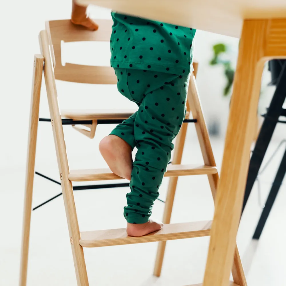 KAOS Klapp højstol foldbar - eg natur-Børn Højstole Uden Tilbehør