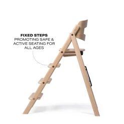 KAOS Klapp højstol foldbar - eg natur-Børn Højstole Uden Tilbehør