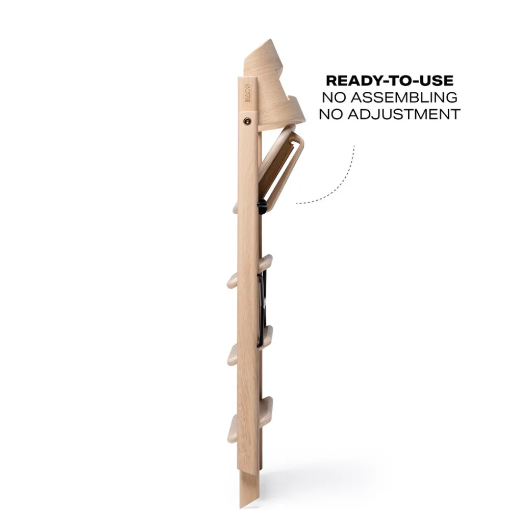 KAOS Klapp højstol foldbar - eg natur-Børn Højstole Uden Tilbehør