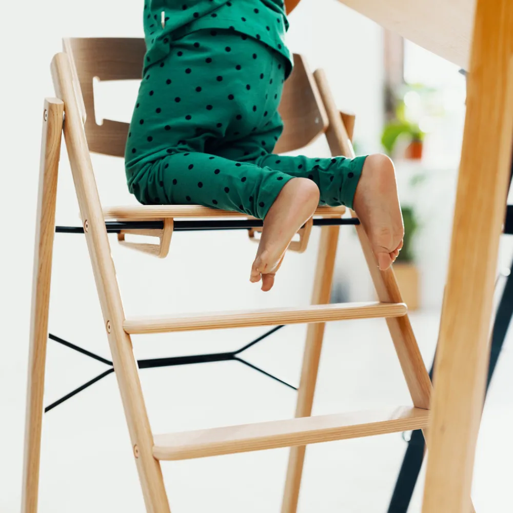 KAOS Klapp højstol foldbar - eg natur-Børn Højstole Uden Tilbehør