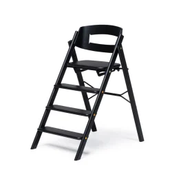 KAOS Klapp højstol foldbar - eg sort-Børn Højstole Uden Tilbehør