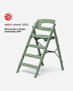 KAOS Klapp højstol foldbar - Genbrugsplast, blå-Børn Højstole Uden Tilbehør