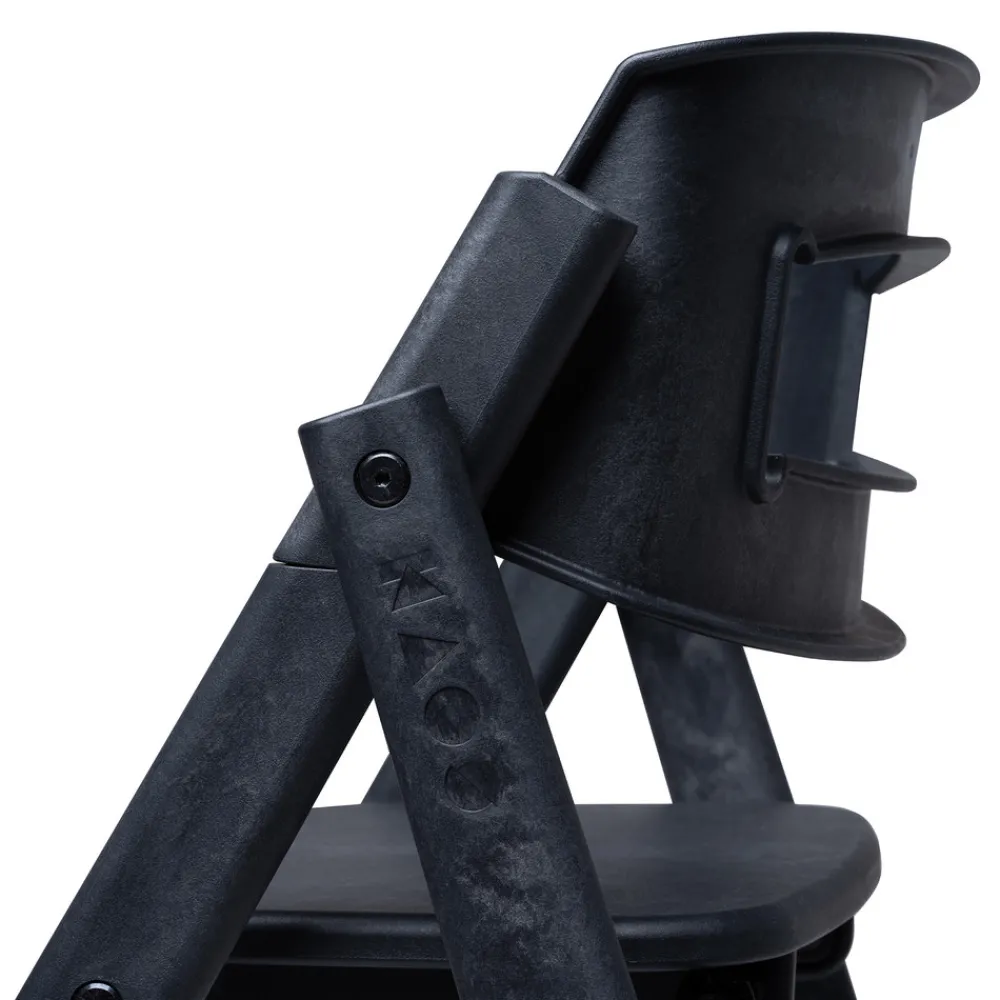 KAOS Klapp højstol foldbar - Genbrugsplast, sort-Børn Højstole Uden Tilbehør