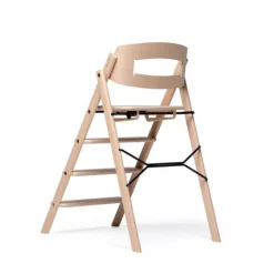 KAOS Klapp højstol foldbar bøg inkl. pude - natur-Børn Højstole Med Tilbehør