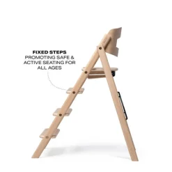 KAOS Klapp højstol foldbar eg inkl. pude - natur-Børn Højstole Med Tilbehør