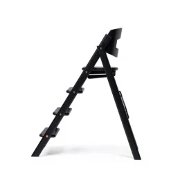 KAOS Klapp højstol foldbar eg inkl. pude - sort-Børn Højstole Med Tilbehør