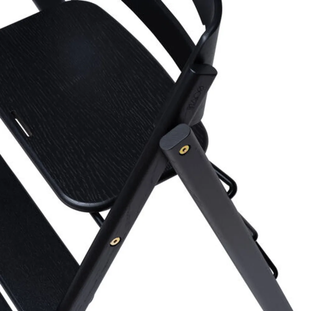 KAOS Klapp højstol foldbar eg inkl. bøjle - sand-Børn Højstole Med Tilbehør