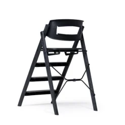 KAOS Klapp højstol foldbar genbrugsplast inkl. bøjle - sort-Børn Højstole Med Tilbehør