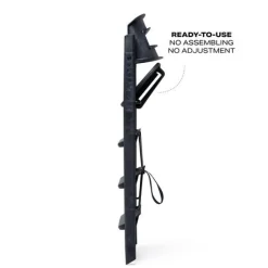 KAOS Klapp højstol foldbar genbrugsplast inkl. bøjle - sort-Børn Højstole Med Tilbehør