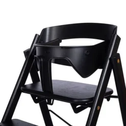 KAOS Klapp højstol foldbar genbrugsplast inkl. bøjle - sort-Børn Højstole Med Tilbehør