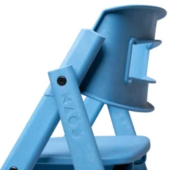 KAOS Klapp højstol foldbar genbrugsplast inkl. pude - blå-Børn Højstole Med Tilbehør