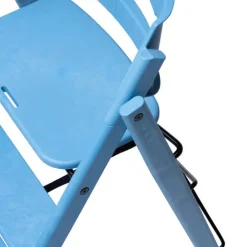 KAOS Klapp højstol foldbar genbrugsplast inkl. pude - blå-Børn Højstole Med Tilbehør