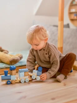 Moover Toys klodstog pink- Trælegetøj