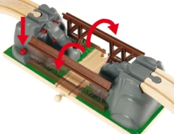 Brio Kollapsende bro - FSC®- Togbaner & Tog