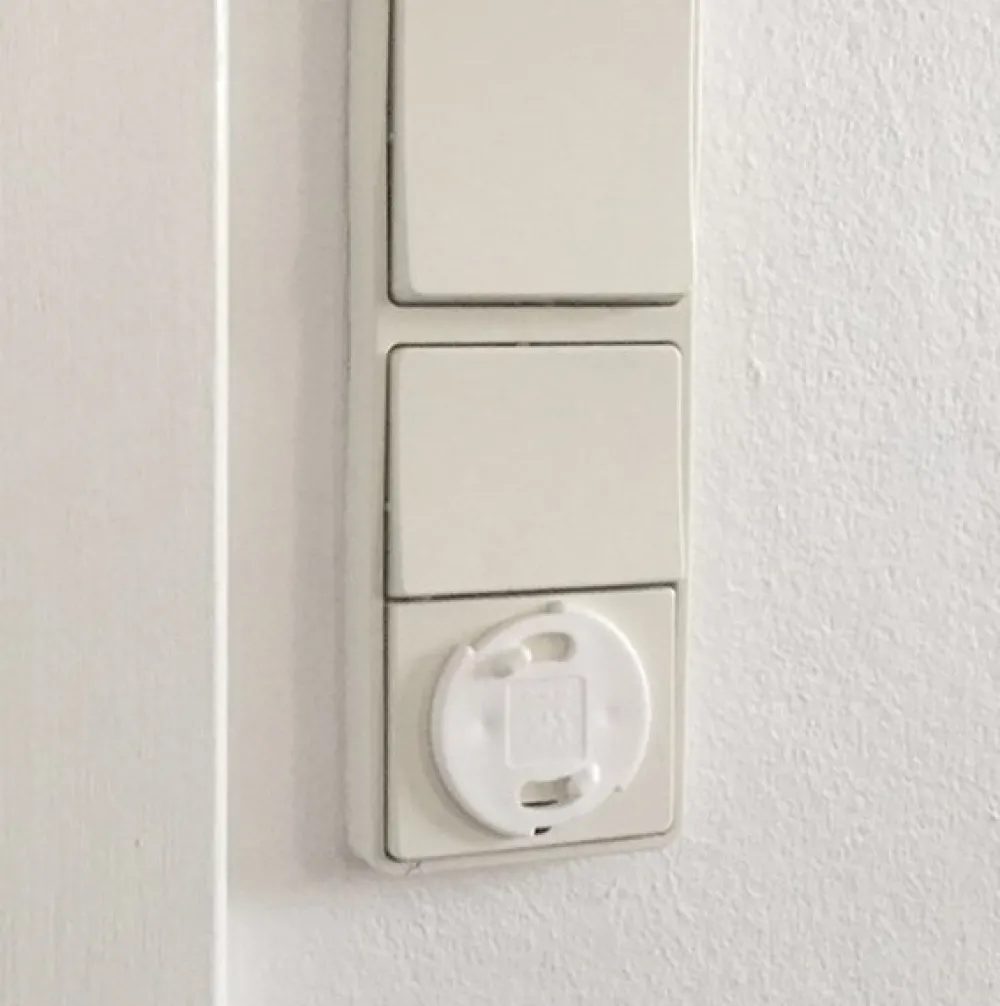 BabyDan Kontaktsikring, 12 stk. i æske, Hvid- Sikkerhed I Hjemmet