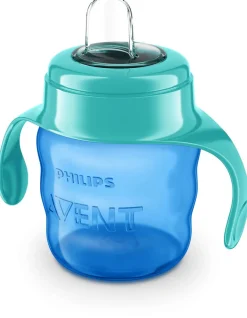 Philips Avent Kop med blød drikketud, 200 ml. - Blå- Træningskopper Og Flasker