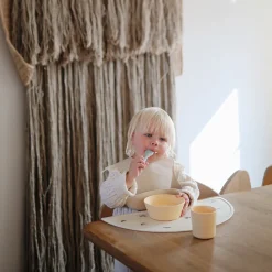 MUSHIE Korte Babyskeer 2-Pak-Cambridge Blue/Shifting Sand- Service|Bestik