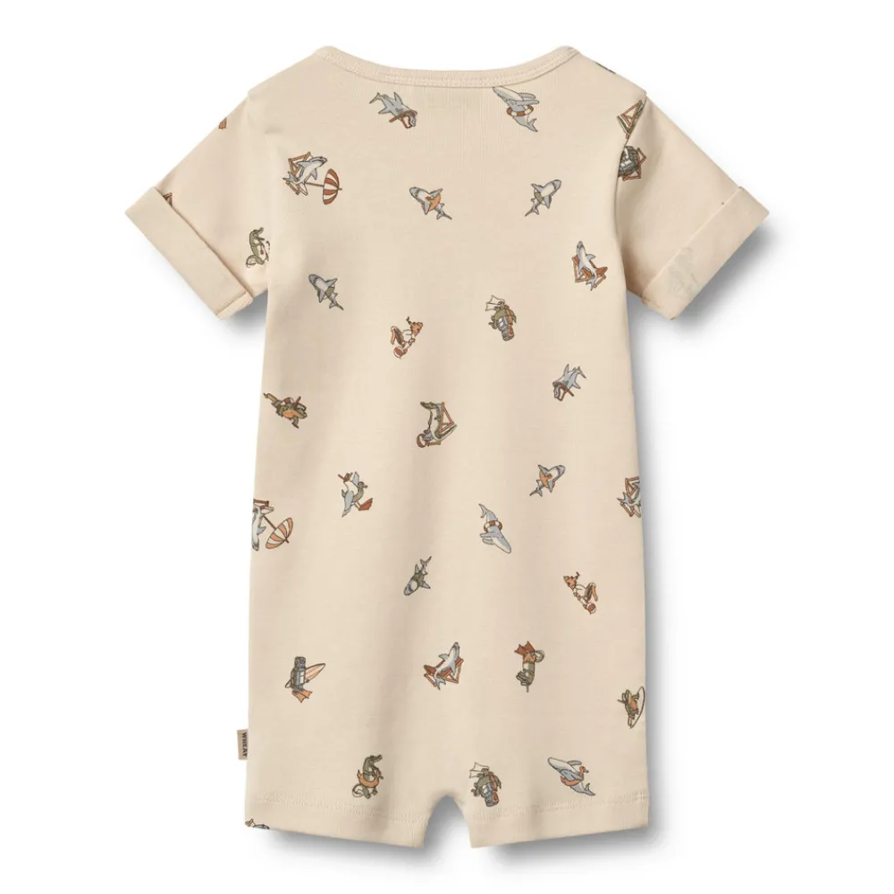 Wheat Kortærmet Jumpsuit Alfred - 9413- Heldragter U. Fod