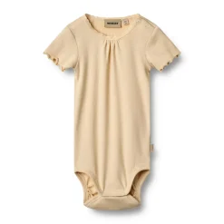 Wheat Kortærmet Rib Body Edna - 9430- Bodystocking Kortærmet