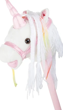 SMALL FOOT Kæphest Hvid enhjørning- Rolleleg