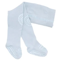 GOBABYGO Kravle Strømpebukser Bambus - Sky blue- Skridsikre Strømper|Strømpebukser