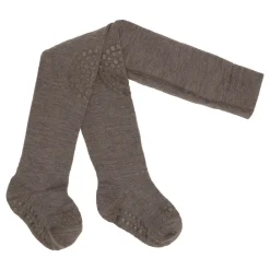 GOBABYGO Kravle Strømpebukser Uld - Brown melange- Strømpebukser|Uldstrømper & Uldstrømpebukser