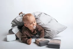 BeKids Lagen tremmeseng 60x120 - grå-Børn Lagner & Vådliggerlagner