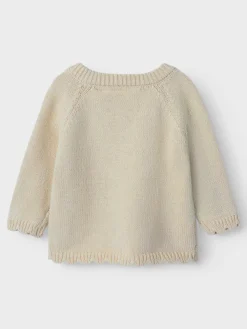 Lil' Atelier Laguna Strik Wrap Bluse - Turtledove- Cardigans, Veste & Trøjer